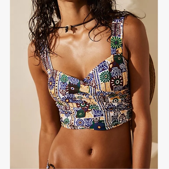 New Carolina K x Free People Loren / Lily M Floral Crop Top & Low Waist Bottoms - Picture 5 of 7